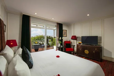 테라스 더블 또는 트윈룸 — Hanoi Hotel Boutique & Spa